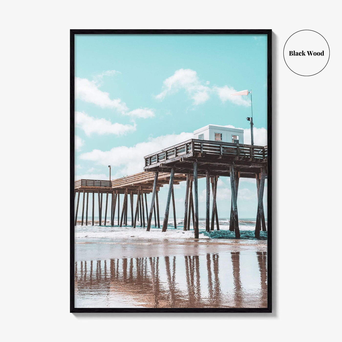 Ocean City NJ Fine Art Photo Print, Boardwalk Fishing Pier, Jersey Shore Poster