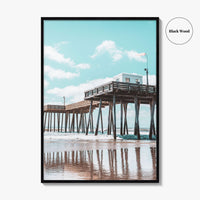 Ocean City NJ Fine Art Photo Print, Boardwalk Fishing Pier, Jersey Shore Poster
