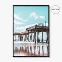 Ocean City NJ Fine Art Photo Print, Boardwalk Fishing Pier, Jersey Shore Poster