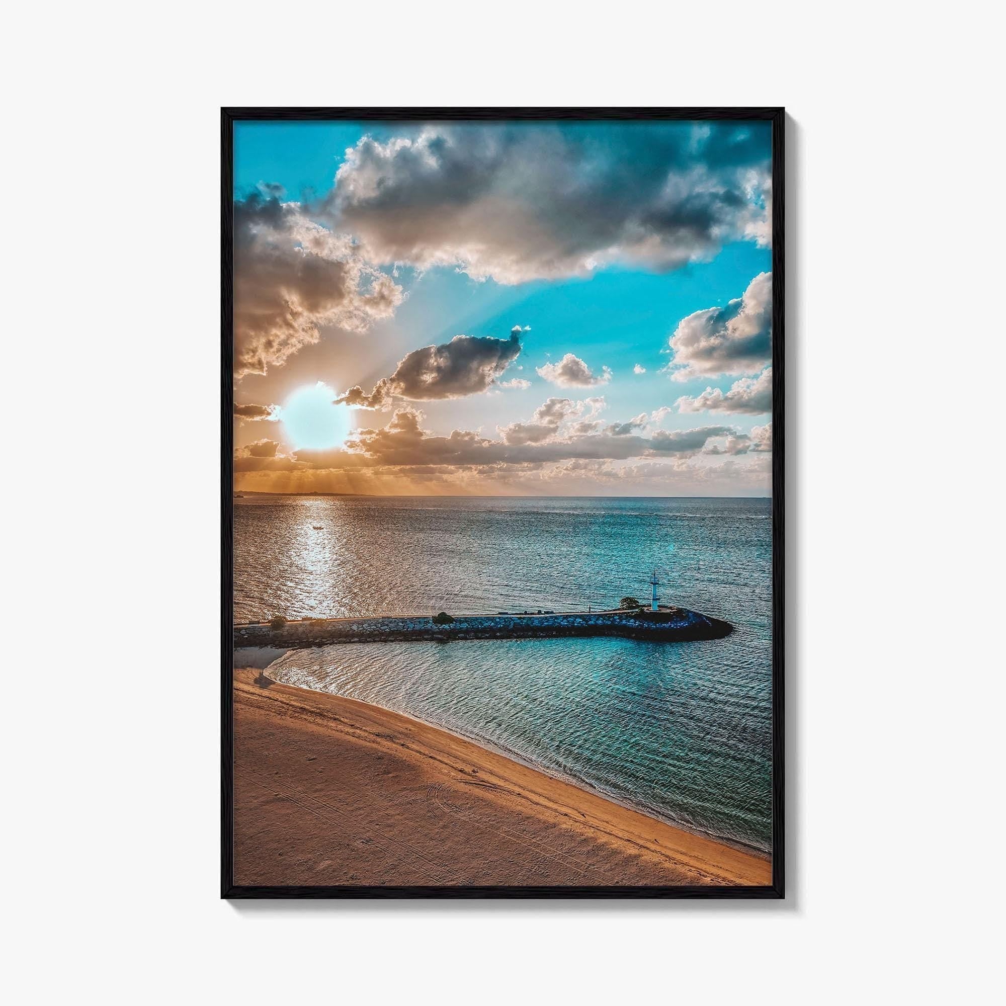 Okinawa Fine Art Photo Print, Naha Japan Wall Decor Poster, Harbor Lighthouse