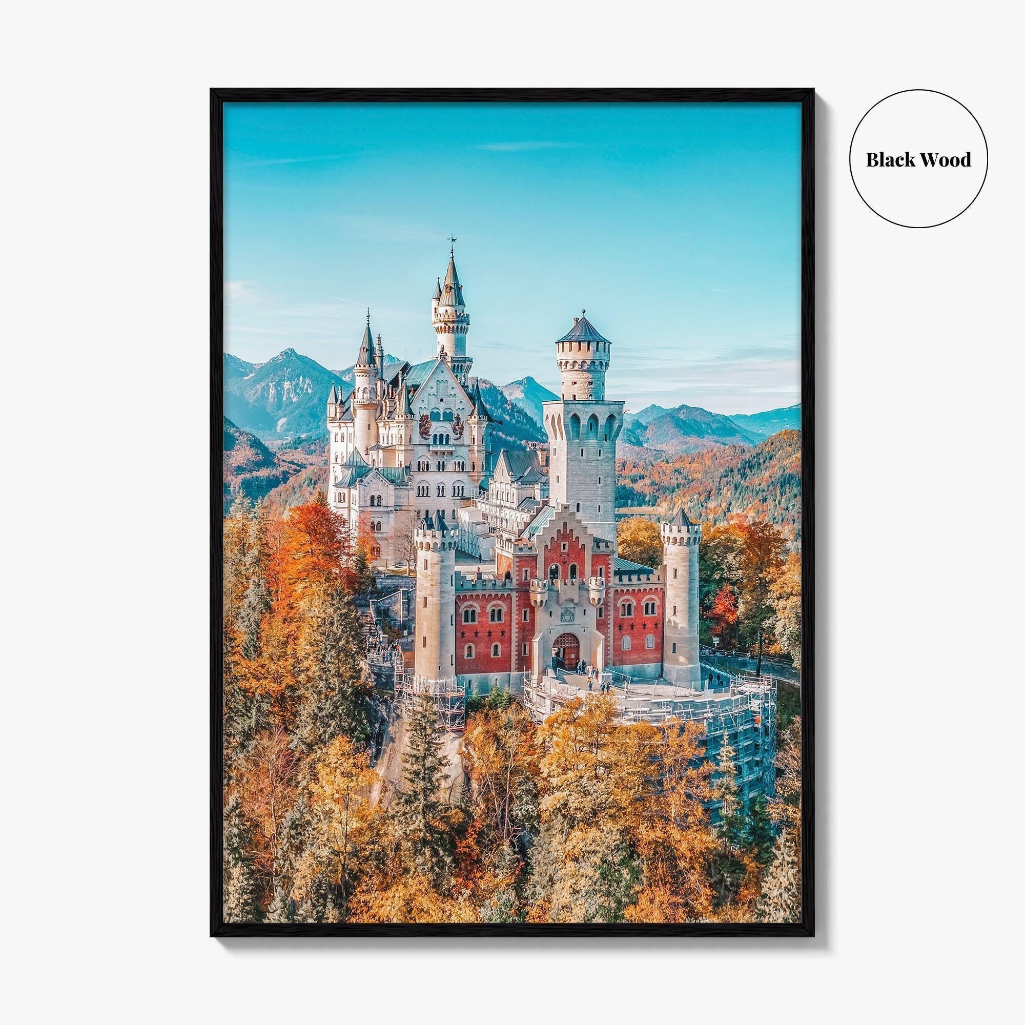 Neuschwanstein Castle Fine Art Photo Print, Bavaria, Germany, Bavarian Alps Wall Decor Poster