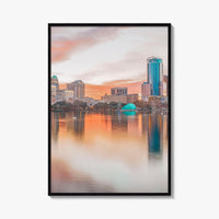 Orlando Skyline Fine Art Photo Print, Downtown, Florida, USA, Poster, Lake Eola Park