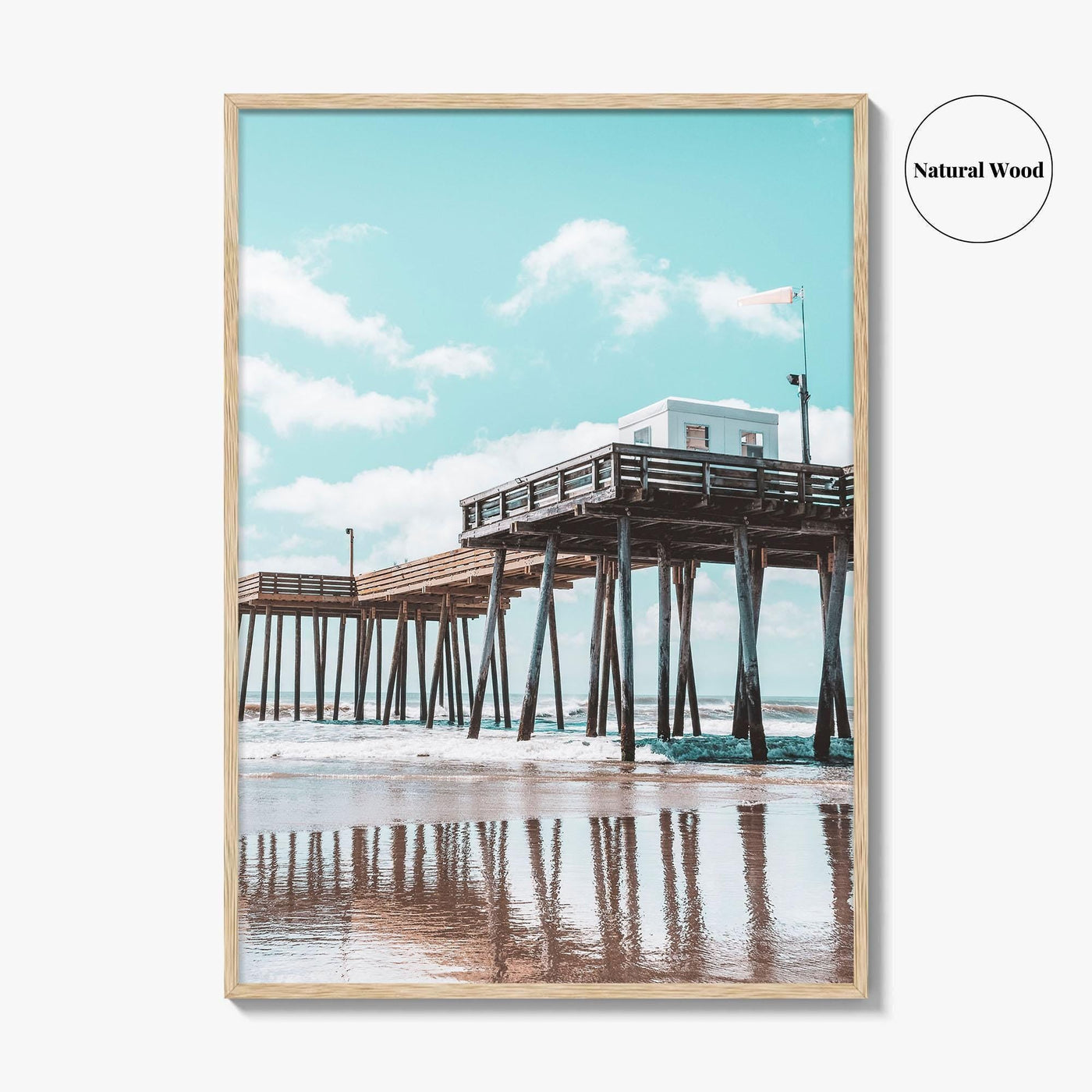 Ocean City NJ Fine Art Photo Print, Boardwalk Fishing Pier, Jersey Shore Poster