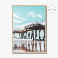 Ocean City NJ Fine Art Photo Print, Boardwalk Fishing Pier, Jersey Shore Poster
