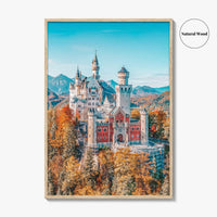 Neuschwanstein Castle Fine Art Photo Print, Bavaria, Germany, Bavarian Alps Wall Decor Poster