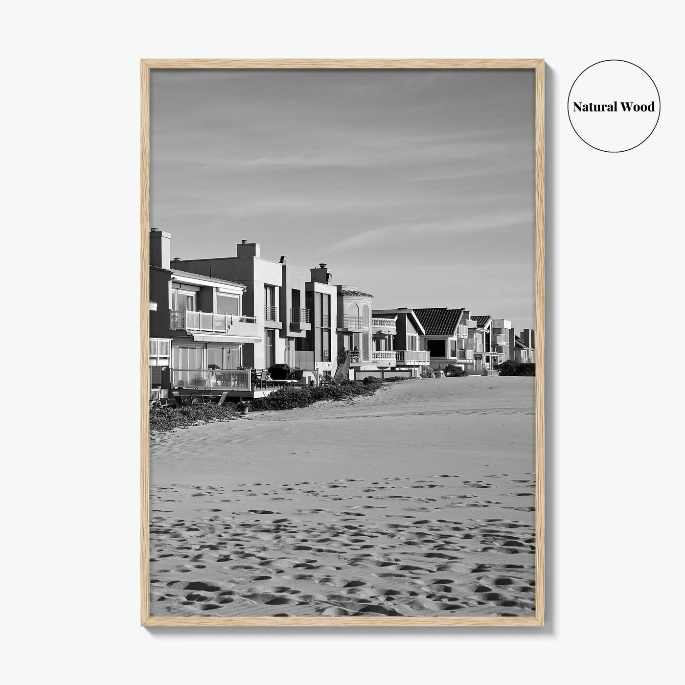 Oxnard Black and White Fine Art Photo Print, Hollywood Beach, California, Wall Decor, Poster