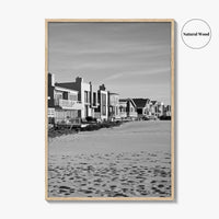 Oxnard Black and White Fine Art Photo Print, Hollywood Beach, California, Wall Decor, Poster
