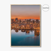 Oakland Skyline Fine Art Photo Print, California USA, Bay Area Wall Decor Poster