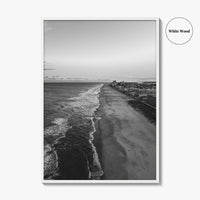 Ocean City Maryland Black and White Fine Art Photo Print, OCMD Poster, USA Poster