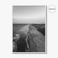 Ocean City Maryland Black and White Fine Art Photo Print, OCMD Poster, USA Poster