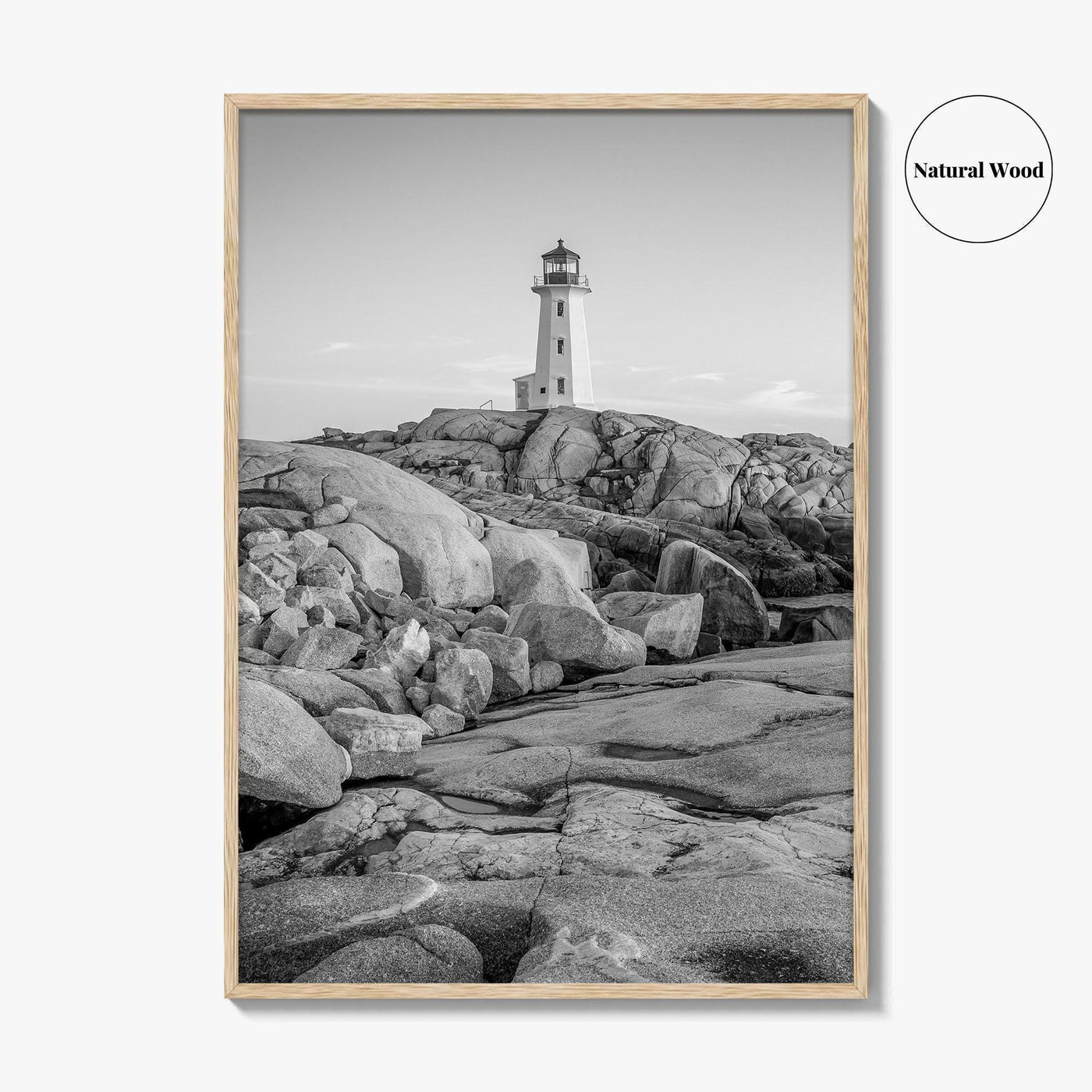 Peggy's Cove Black and White Fine Art Photo Print, Nova Scotia Halifax Poster