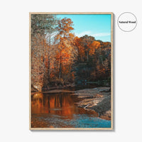 Ohio Fine Art Photo Print, Chagrin River Autumn, Cleveland Wall Poster, USA
