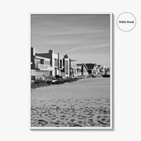 Oxnard Black and White Fine Art Photo Print, Hollywood Beach, California, Wall Decor, Poster