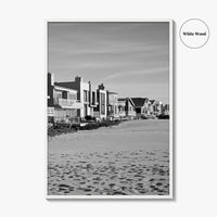 Oxnard Black and White Fine Art Photo Print, Hollywood Beach, California, Wall Decor, Poster