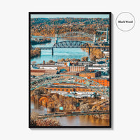 Pittsburgh Fine Art Photo Print, West End Bridge, Ohio River, Pennsylvania USA