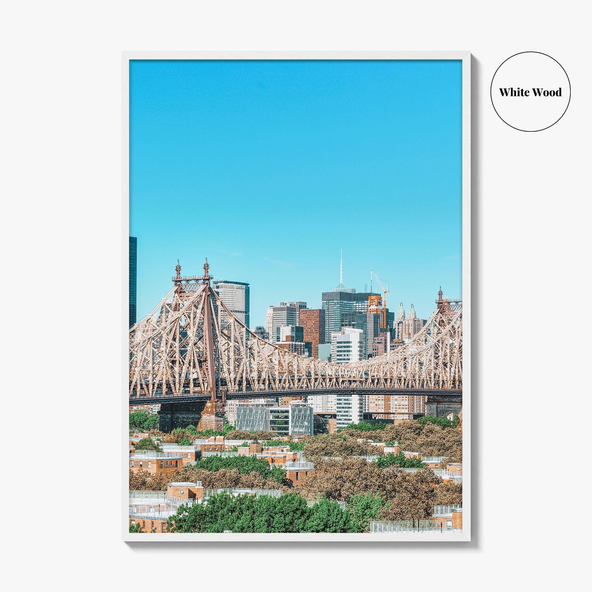 Queens New York Fine Art Photo Print, Queensboro Bridge, East River, NYC, Manhattan