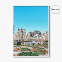 Queens New York Fine Art Photo Print, Queensboro Bridge, East River, NYC, Manhattan