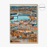 Pittsburgh Fine Art Photo Print, West End Bridge, Ohio River, Pennsylvania USA