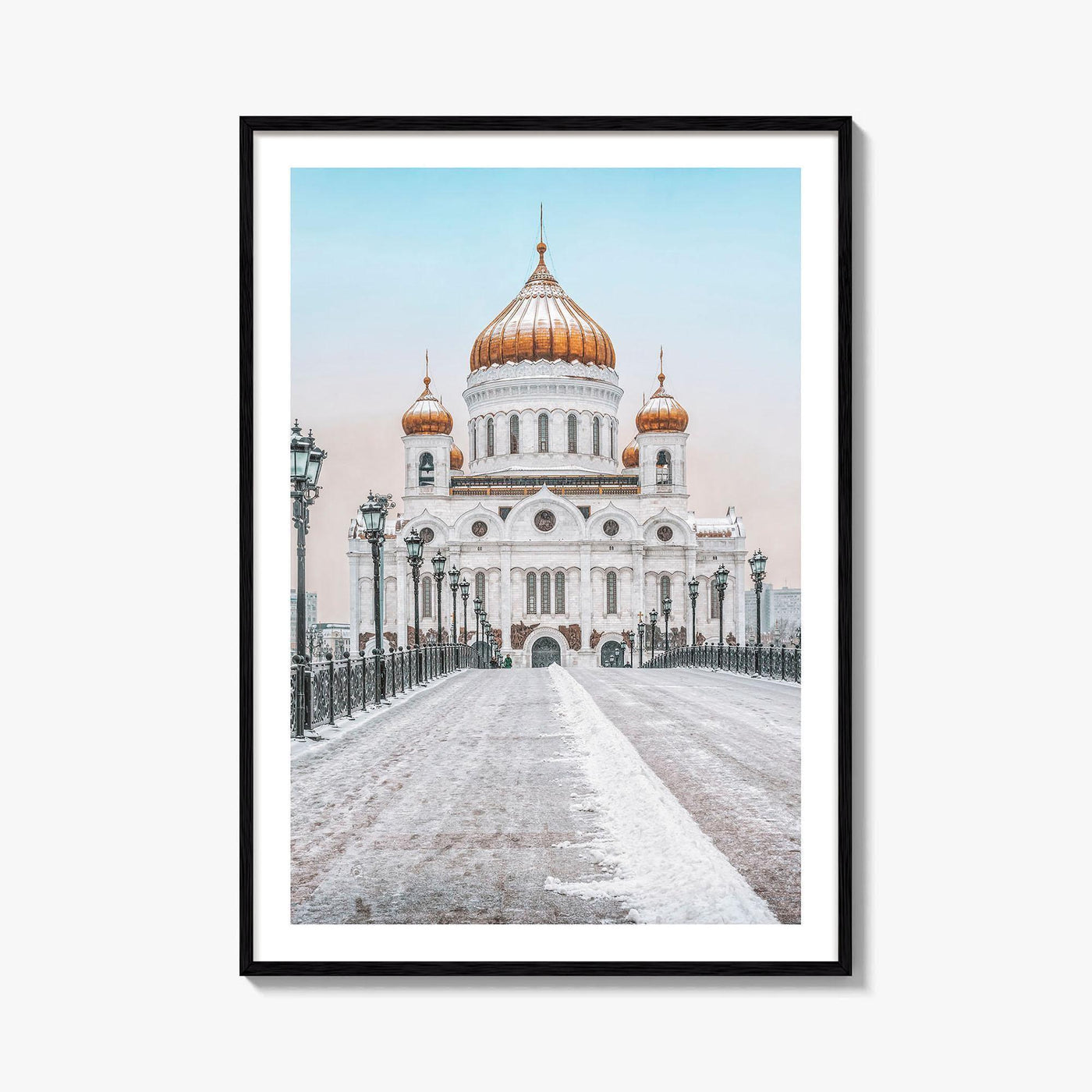 Moscow Fine Art Photo Print, Russia, Patriarchal Bridge, Christ the Savior Cathedral, Poster