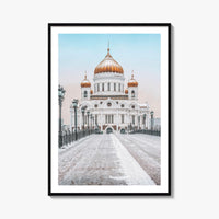 Moscow Fine Art Photo Print, Russia, Patriarchal Bridge, Christ the Savior Cathedral, Poster