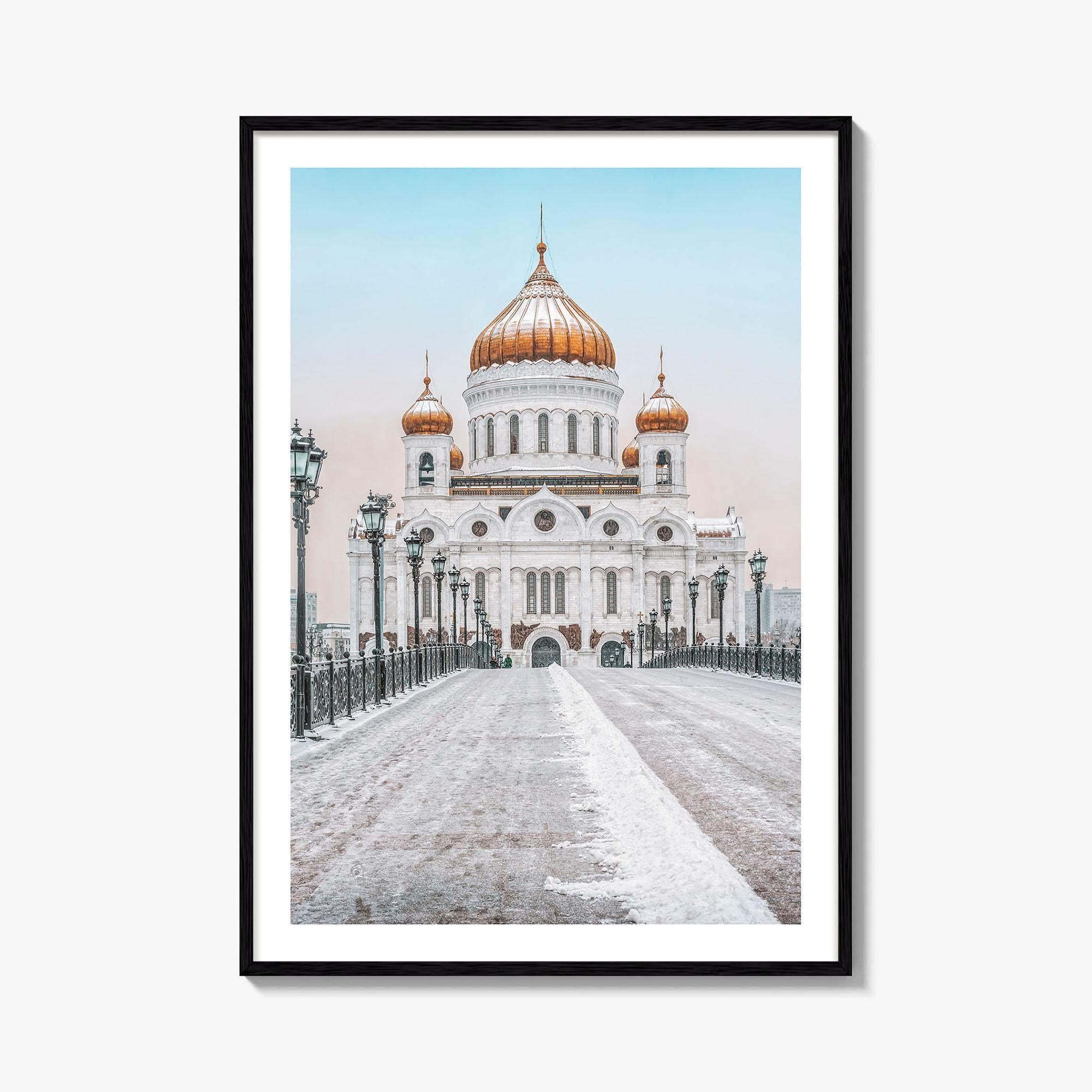 Moscow Fine Art Photo Print, Russia, Patriarchal Bridge, Christ the Savior Cathedral, Poster