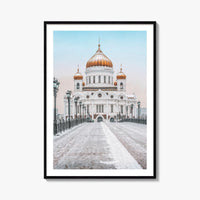 Moscow Fine Art Photo Print, Russia, Patriarchal Bridge, Christ the Savior Cathedral, Poster