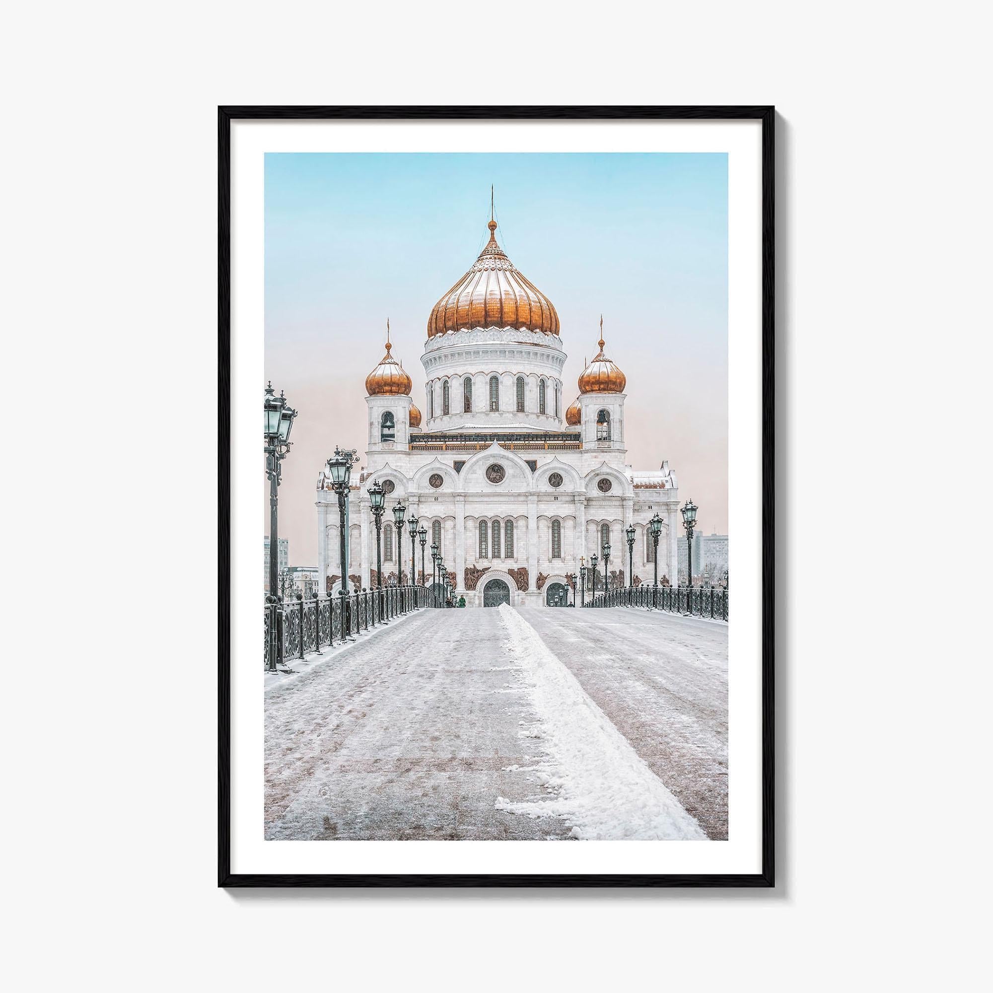Moscow Fine Art Photo Print, Russia, Patriarchal Bridge, Christ the Savior Cathedral, Poster