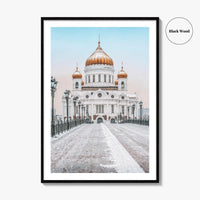 Moscow Fine Art Photo Print, Russia, Patriarchal Bridge, Christ the Savior Cathedral, Poster
