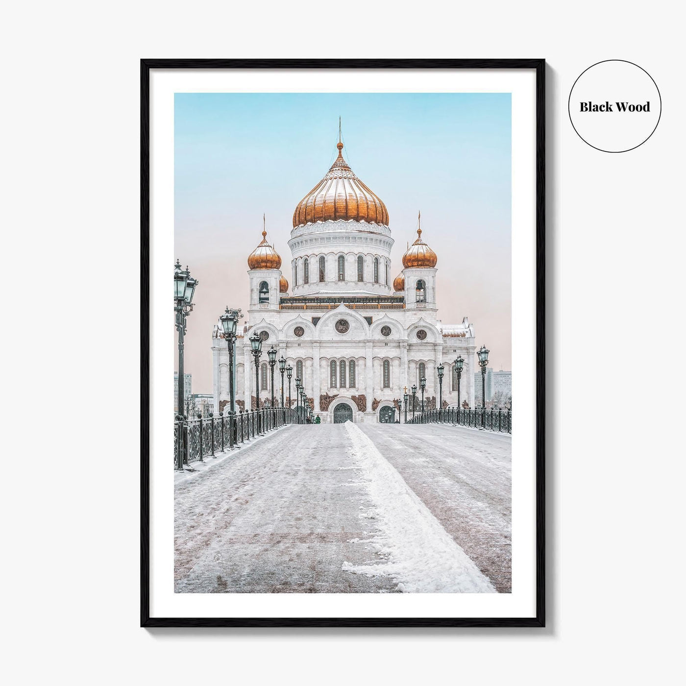 Moscow Fine Art Photo Print, Russia, Patriarchal Bridge, Christ the Savior Cathedral, Poster