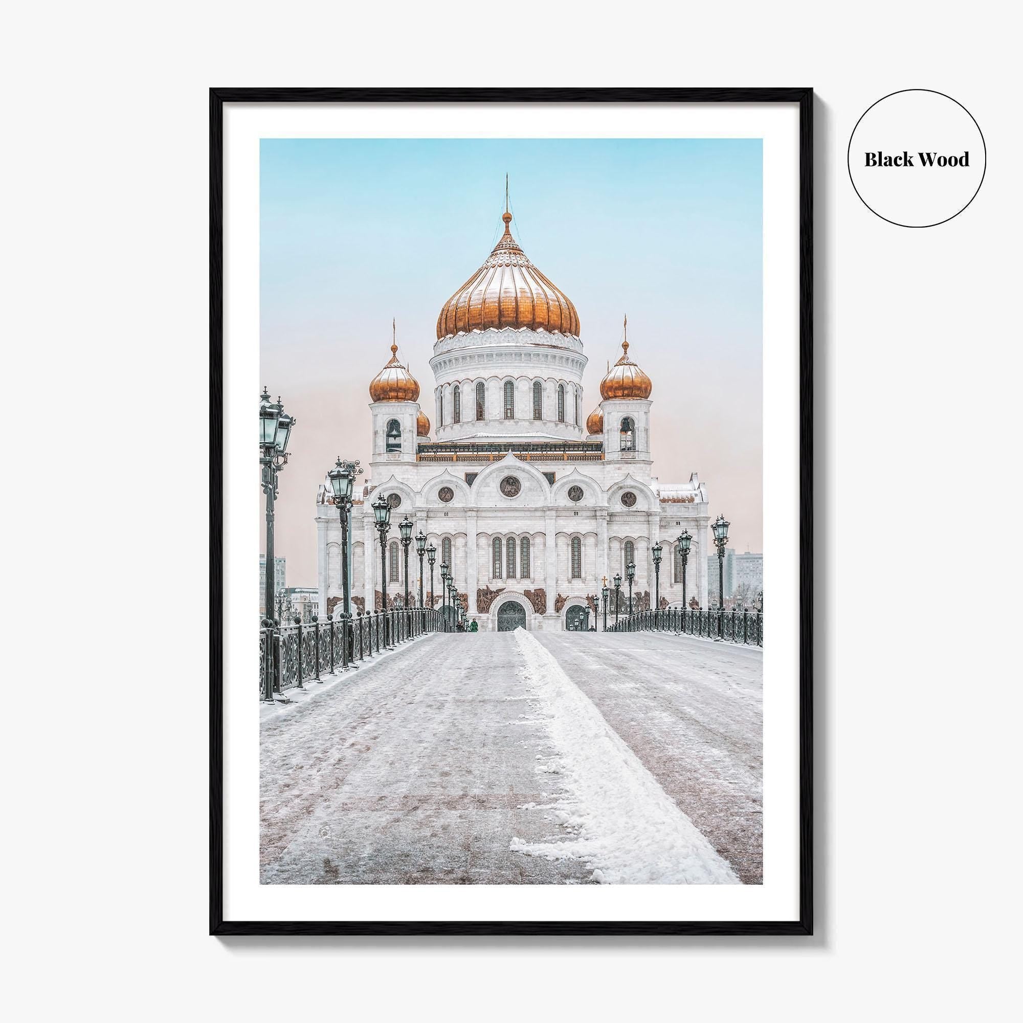 Moscow Fine Art Photo Print, Russia, Patriarchal Bridge, Christ the Savior Cathedral, Poster