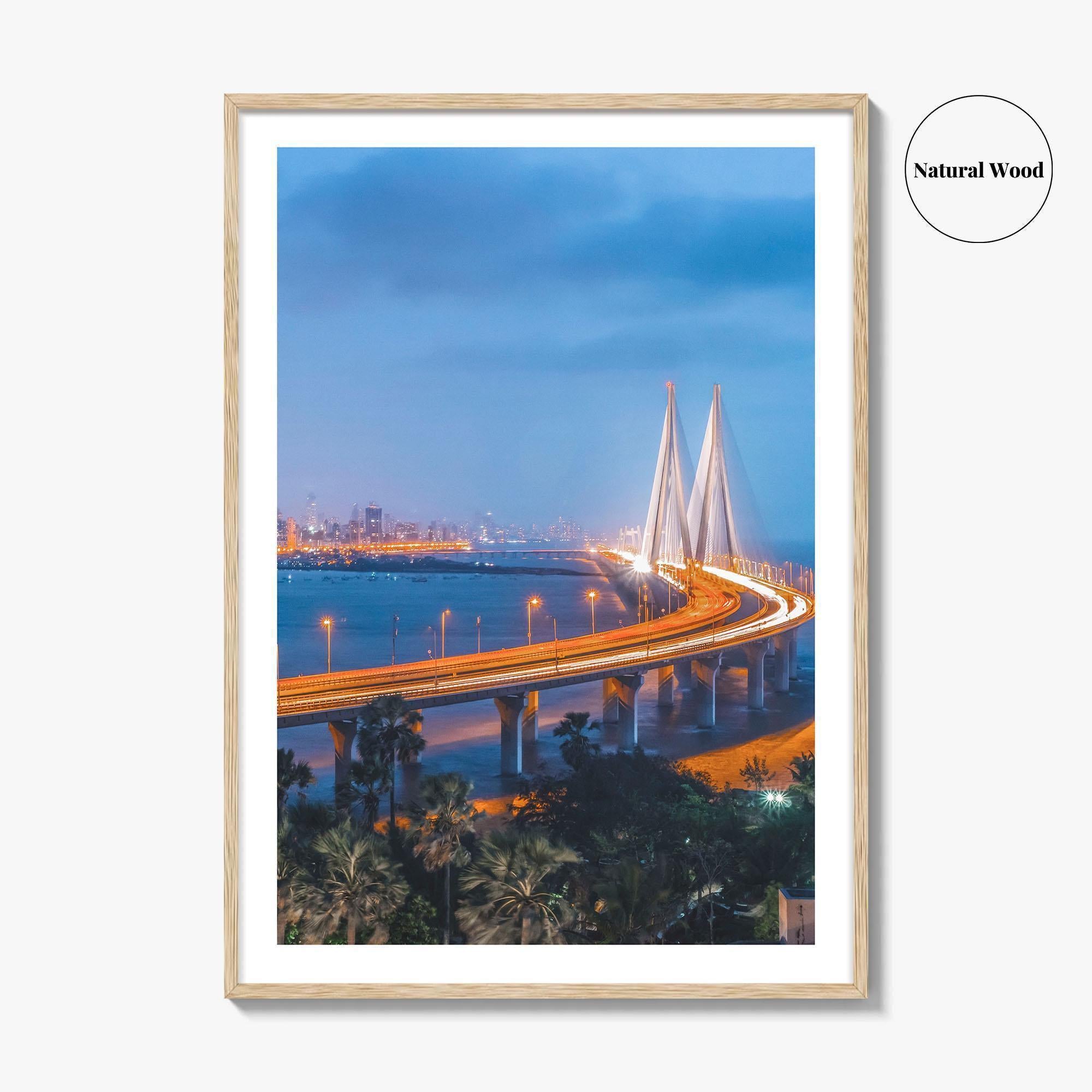 Mumbai Fine Art Photo Print, Bandra-Worli Sea Link, Bombay, India, Wall Art