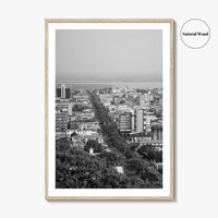 Monrovia Black and White Fine Art Photo Print, Liberia Cityscape Wall Decor Poster