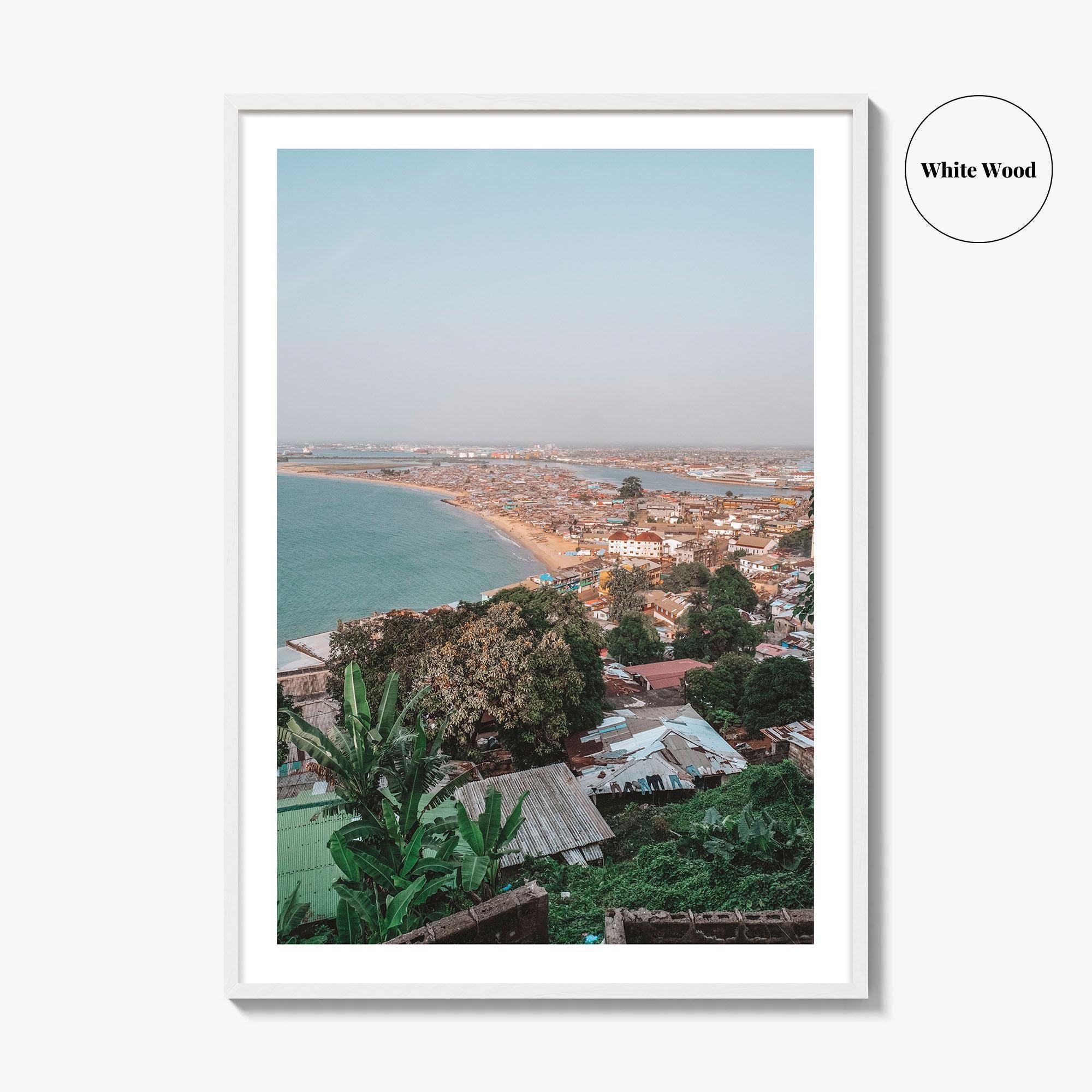 Monrovia Skyline Fine Art Photo Print, Liberia Wall Poster, West Africa