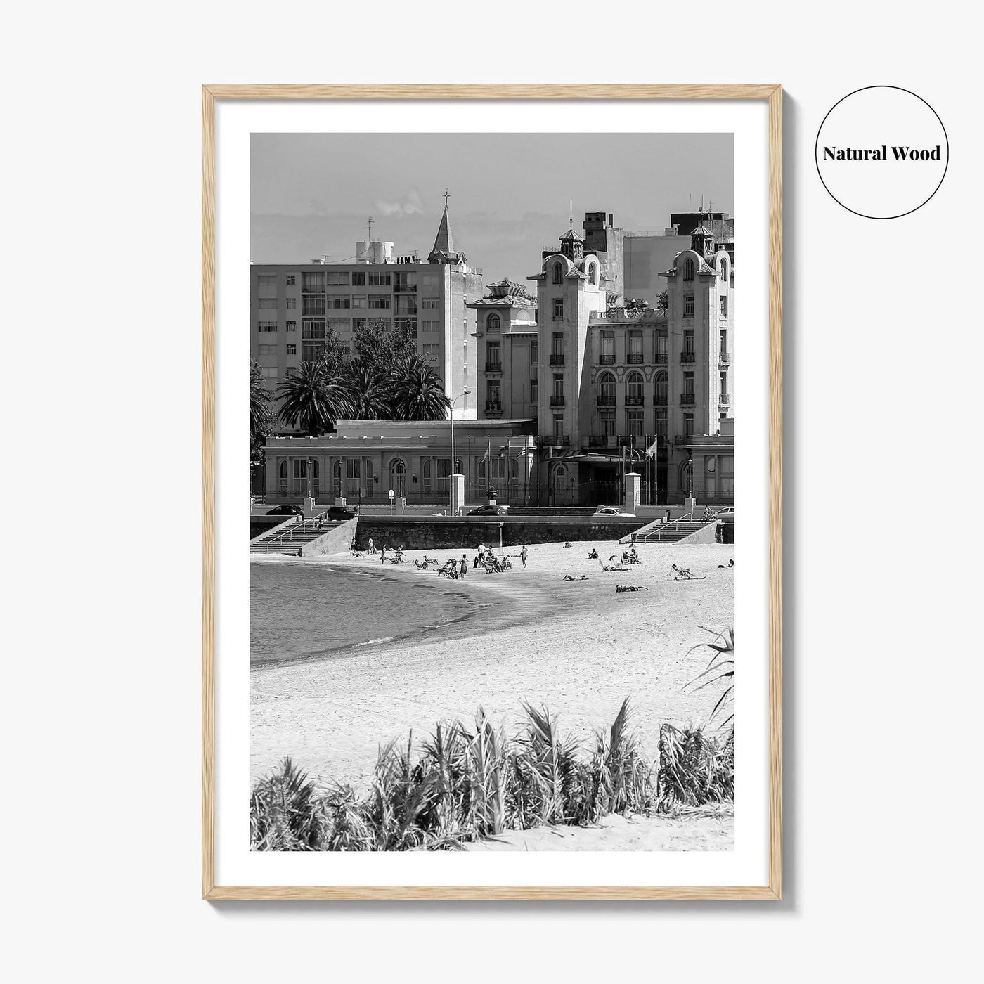 Montevideo Black and White Fine Art Photo Print, Uruguay, Mercosur Parliament, Wall Poster