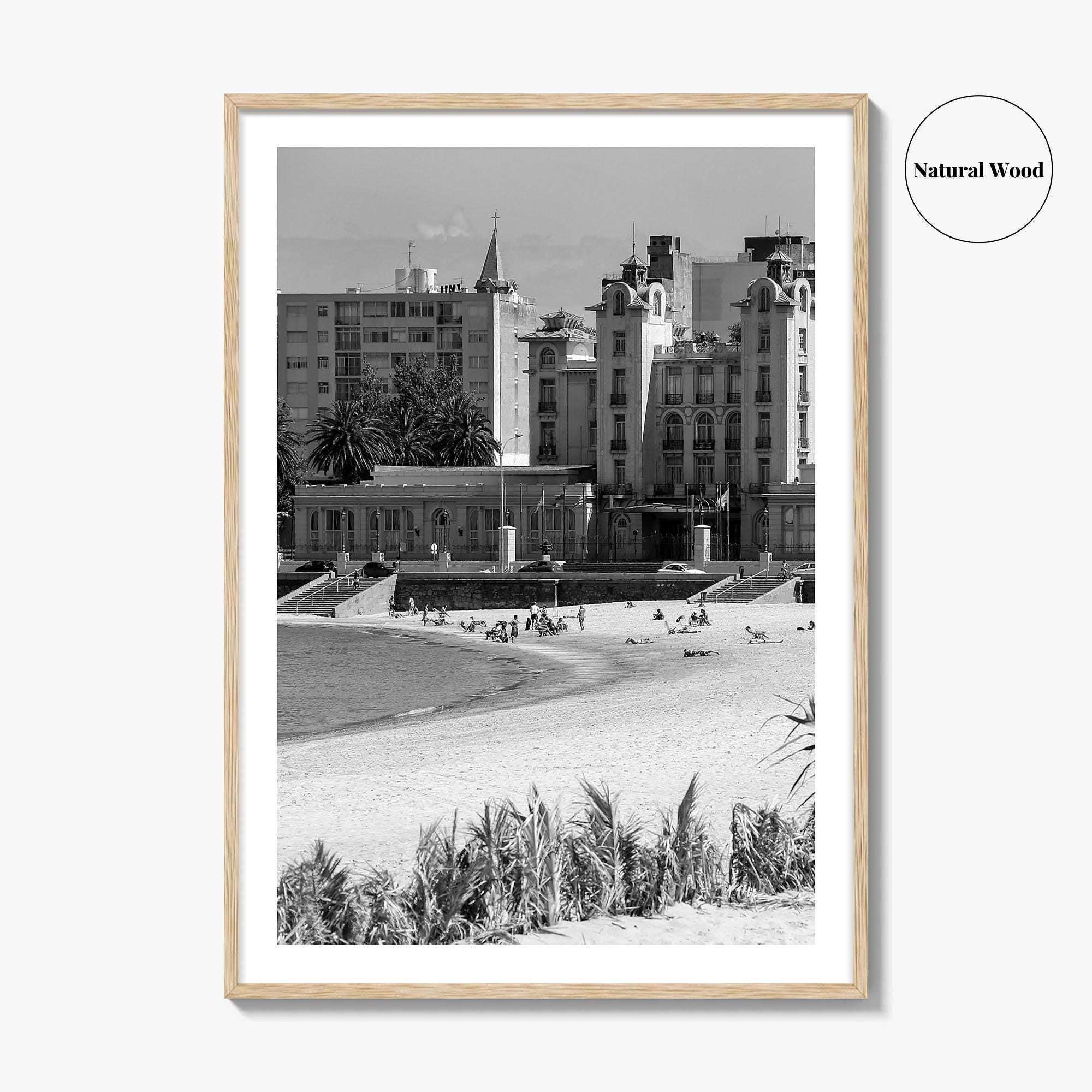 Montevideo Black and White Fine Art Photo Print, Uruguay, Mercosur Parliament, Wall Poster