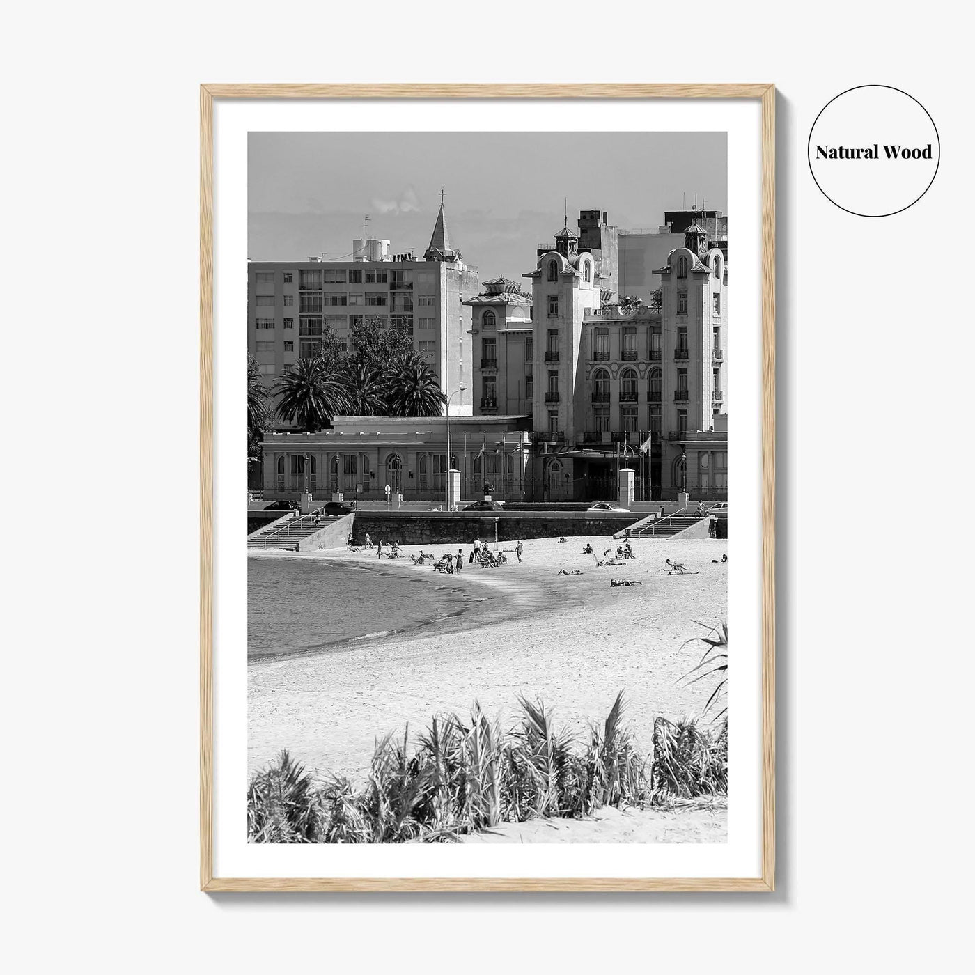 Montevideo Black and White Fine Art Photo Print, Uruguay, Mercosur Parliament, Wall Poster