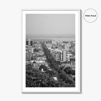 Monrovia Black and White Fine Art Photo Print, Liberia Cityscape Wall Decor Poster