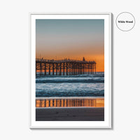 Mission Beach Fine Art Photo Print, San Diego Crystal Pier California Poster