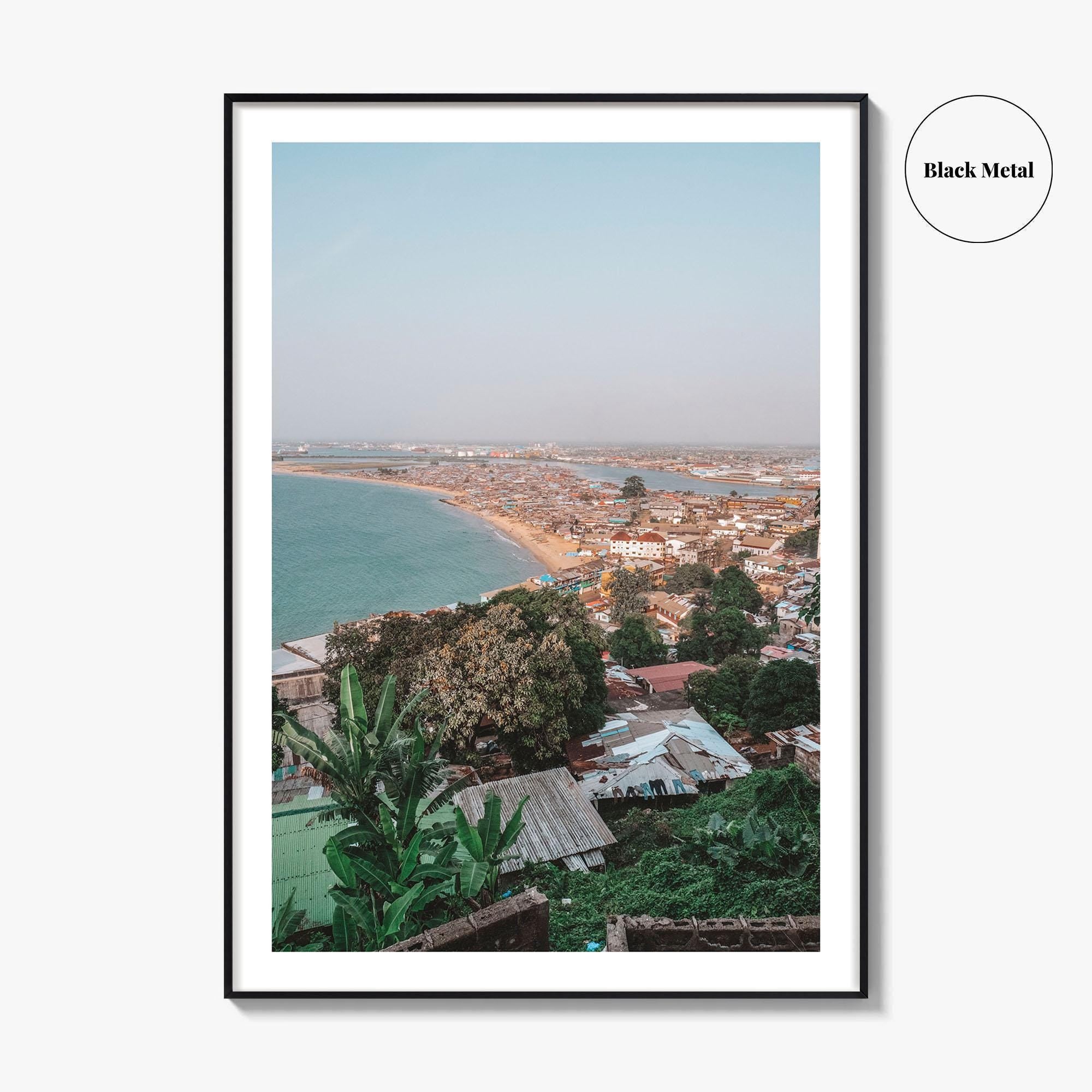 Monrovia Skyline Fine Art Photo Print, Liberia Wall Poster, West Africa