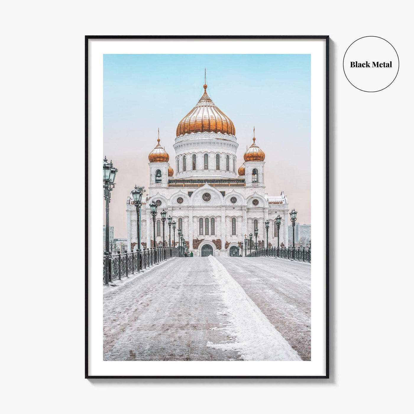 Moscow Fine Art Photo Print, Russia, Patriarchal Bridge, Christ the Savior Cathedral, Poster