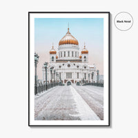 Moscow Fine Art Photo Print, Russia, Patriarchal Bridge, Christ the Savior Cathedral, Poster