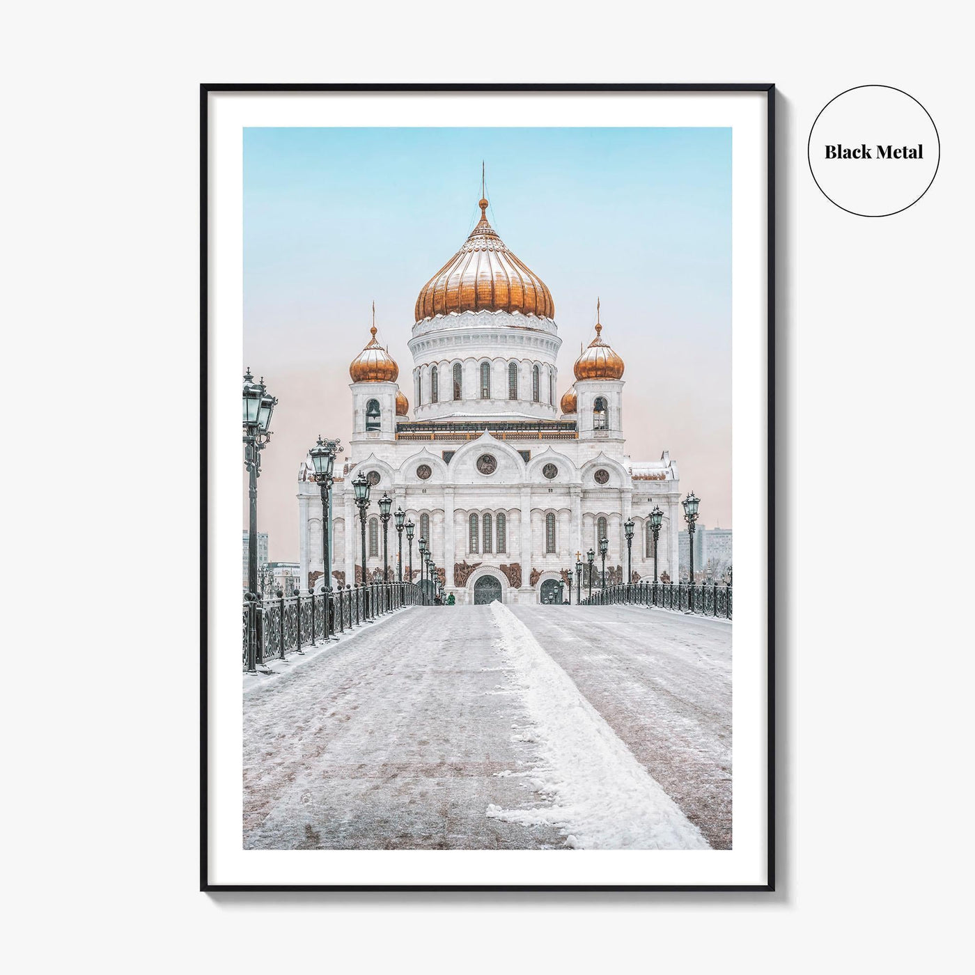 Moscow Fine Art Photo Print, Russia, Patriarchal Bridge, Christ the Savior Cathedral, Poster