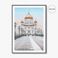 Moscow Fine Art Photo Print, Russia, Patriarchal Bridge, Christ the Savior Cathedral, Poster