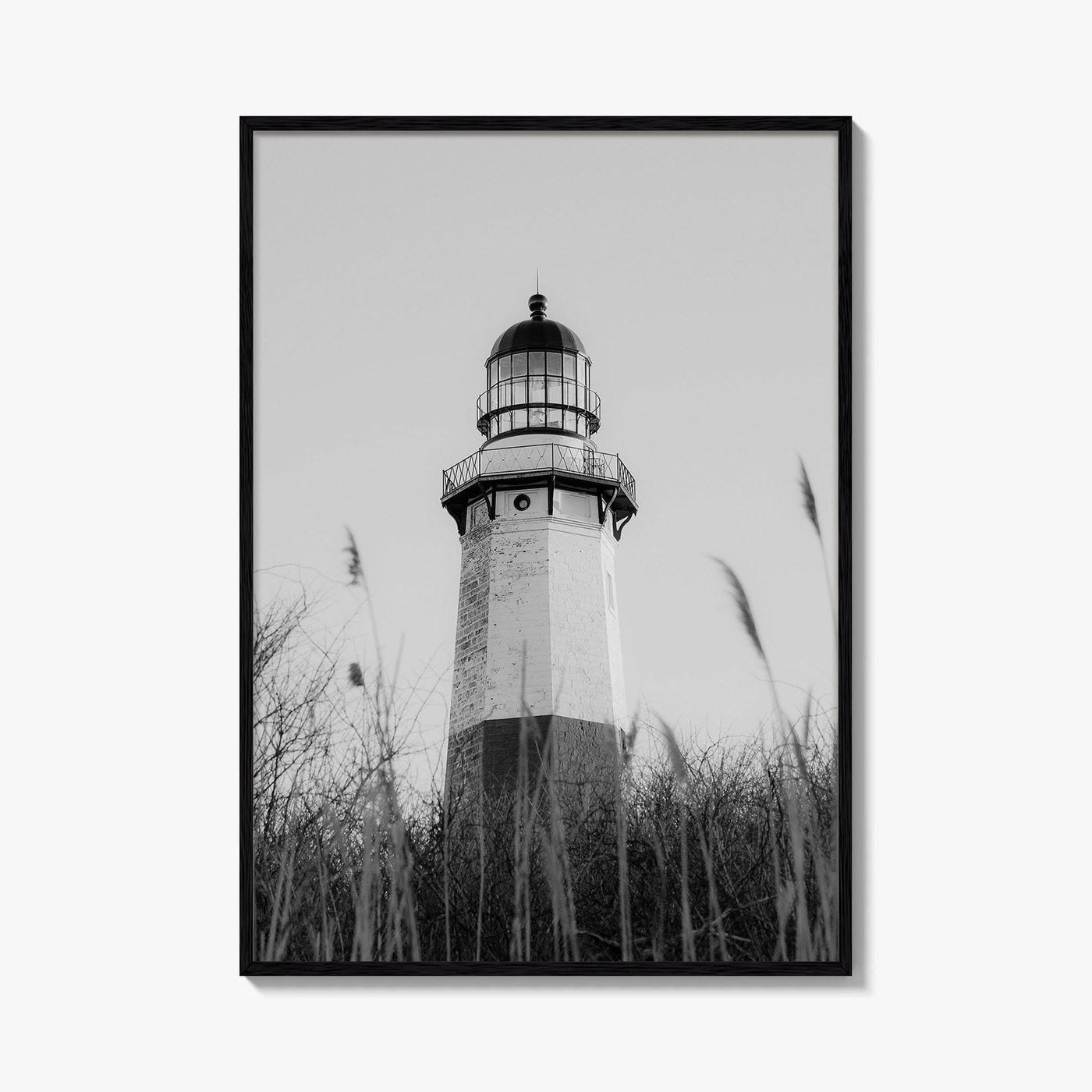 Montauk Black and White Fine Art Photo Print, Lighthouse, Hamptons, Long Island Poster
