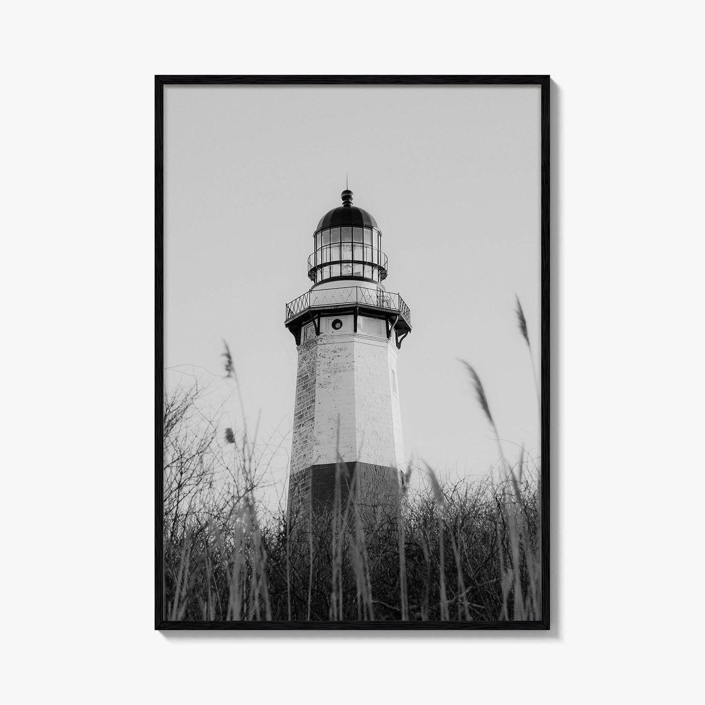 Montauk Black and White Fine Art Photo Print, Lighthouse, Hamptons, Long Island Poster