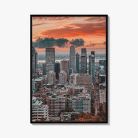 Montreal Skyline Fine Art Photo Print, Wall Decor Poster, Quebec, Canada, MTL