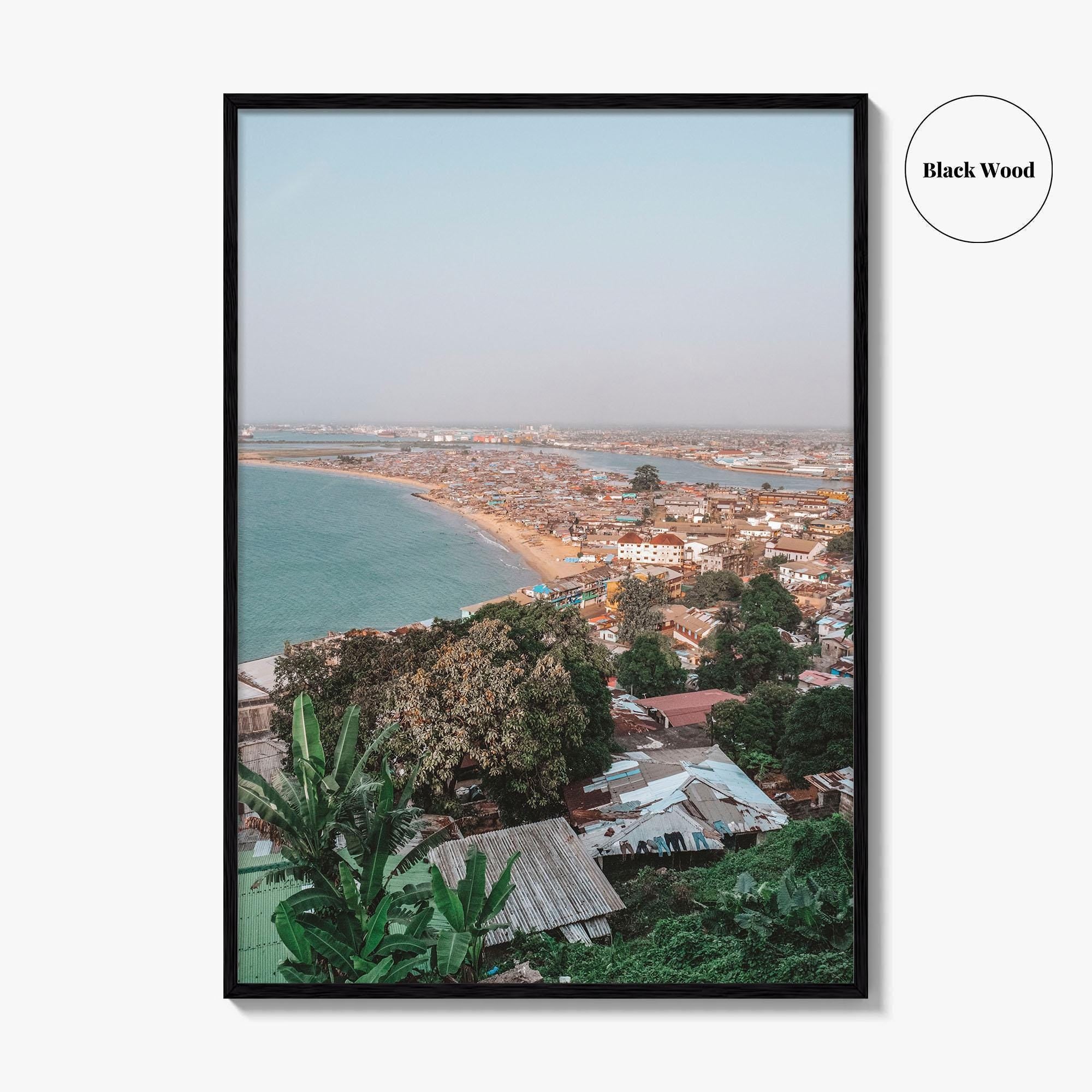 Monrovia Skyline Fine Art Photo Print, Liberia Wall Poster, West Africa