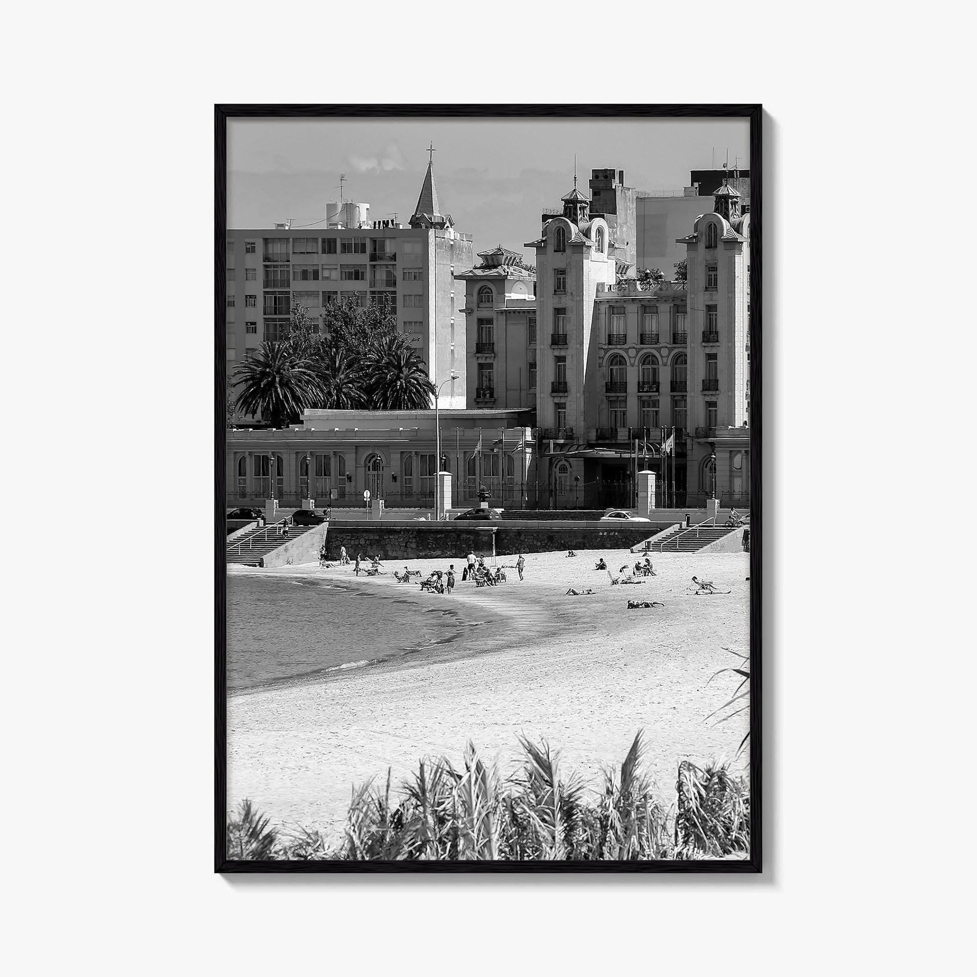 Montevideo Black and White Fine Art Photo Print, Uruguay, Mercosur Parliament, Wall Poster