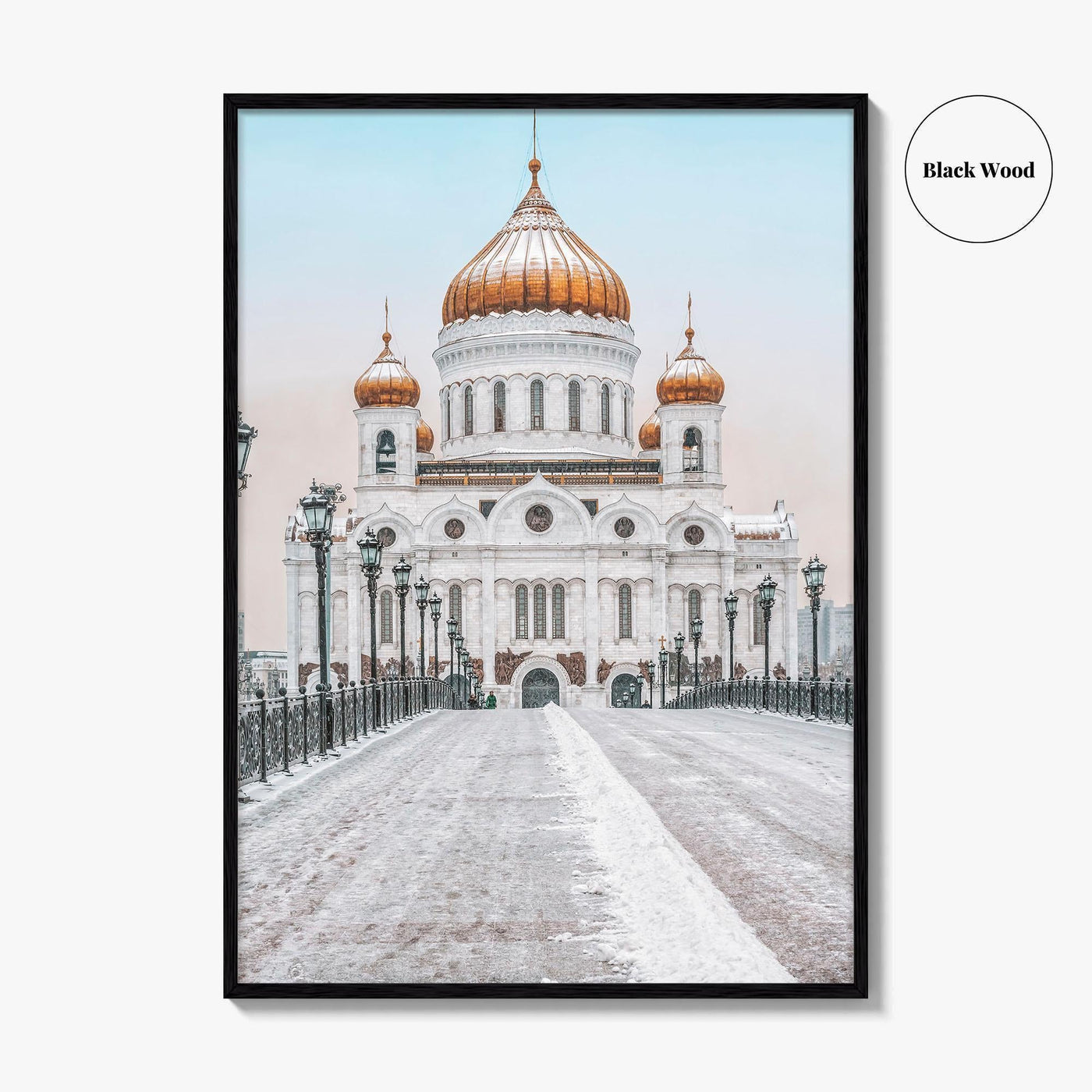 Moscow Fine Art Photo Print, Russia, Patriarchal Bridge, Christ the Savior Cathedral, Poster