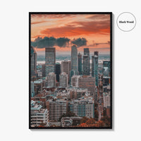Montreal Skyline Fine Art Photo Print, Wall Decor Poster, Quebec, Canada, MTL